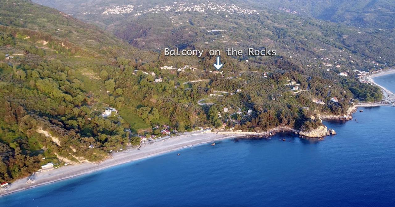 Villa Balcony On The Rocks Agioi Saranta Esterno foto